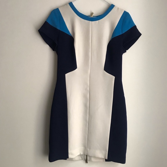 Club Monaco color block dress with long zipper - Picture 2 of 7